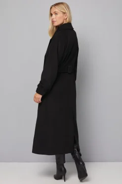 Manteau Croisé à Manches Bouffantes Petite Taille
