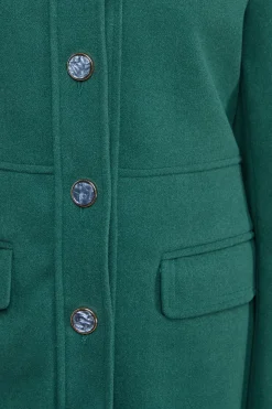 Manteau Dolly Boutonné en Fausse Laine
