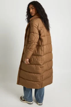 boohoo Manteau doudoune orné de détails teddy avec mitaines assorties<Femme Doudounes|Vestes & Manteaux