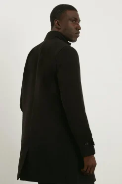 Burton Manteau En Mélange De Laine Col Cheminée<Homme Manteaux Et Vestes