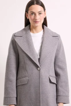Manteau en Sergé à Bouton Unique Principles by Wallis