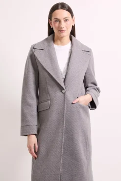Manteau en Sergé à Bouton Unique Principles by Wallis