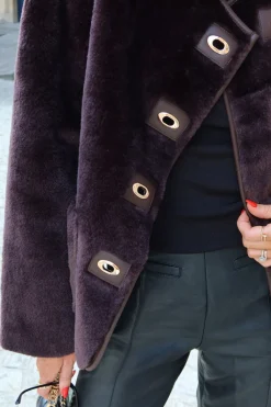 KarenMillen Manteau En Synthétique À Fermetures Tournantes<Femme Manteaux Et Vestes D’Automne|Vestes & Manteaux