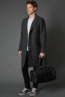 Manteau Epsom Anthracite à Chevrons