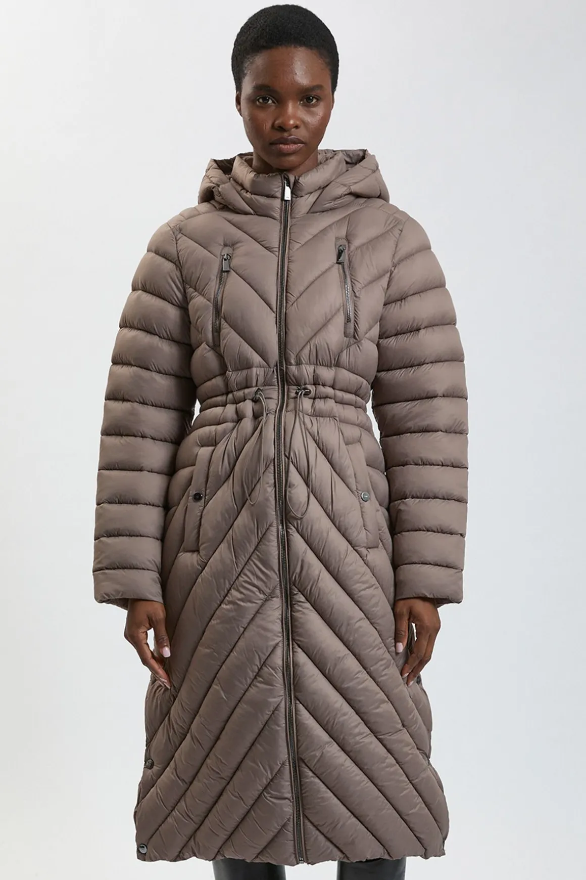 Manteau Léger Mi-Long Compressible