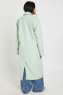 Manteau Long Aspect Laine