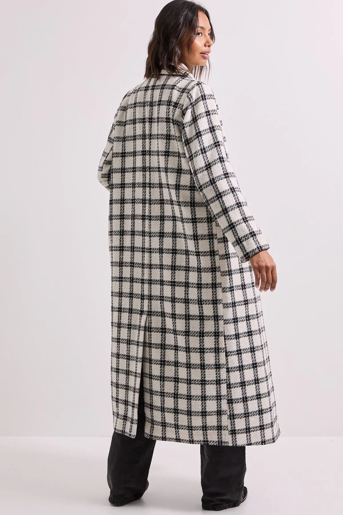 Dorothy Perkins Manteau Long à Carreaux<Femme Manteaux Et Vestes D’Automne|Vestes & Manteaux