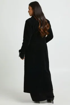 Manteau Long Cintré En Synthétique Petite