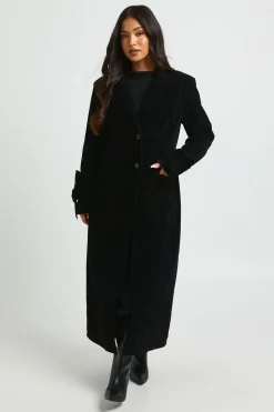 Manteau Long Cintré En Synthétique Petite
