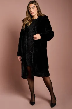 Coast Manteau Long à Col en synthétique e<Femme Vestes & Manteaux