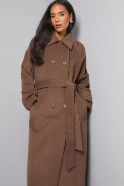 Wallis Manteau Long Croisé Maxi<Femme Vestes & Manteaux