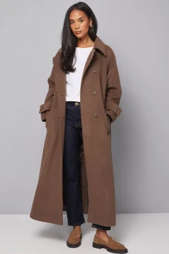 Wallis Manteau Long Croisé Maxi<Femme Vestes & Manteaux