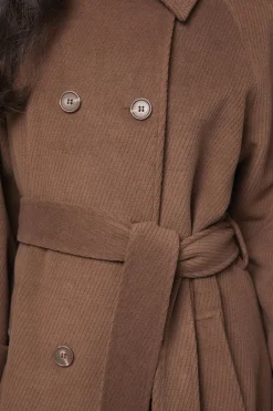 Wallis Manteau Long Croisé Maxi<Femme Vestes & Manteaux