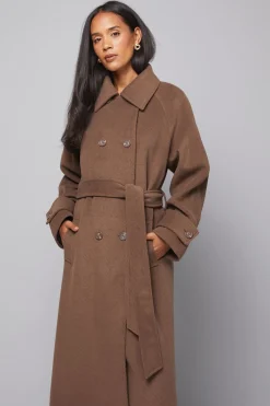 Wallis Manteau Long Croisé Maxi<Femme Vestes & Manteaux