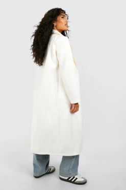 boohoo Manteau long à double boutonnage<Femme Vestes & Manteaux