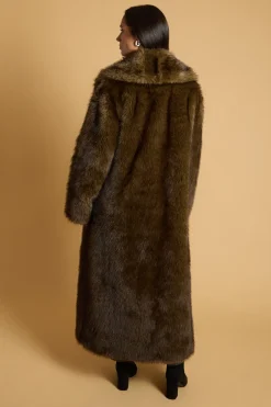 Oasis Manteau Long En Synthétique Peluche<Femme Vestes & Manteaux