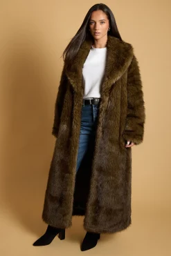 Oasis Manteau Long En Synthétique Peluche<Femme Vestes & Manteaux