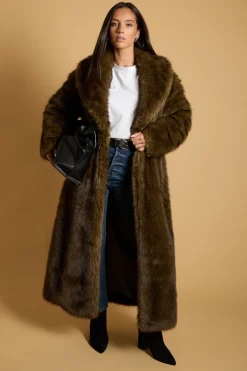 Oasis Manteau Long En Synthétique Peluche<Femme Vestes & Manteaux