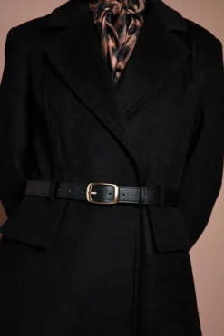Coast Manteau Long Lisa Tan de Cérémonie avec Détail Jupe et Ceinture<Femme Manteaux Et Vestes D’Automne|Vestes & Manteaux