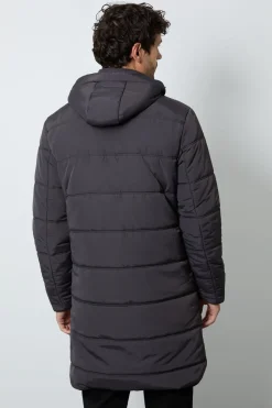 Burton Manteau Long Matelassé Anthracite<Homme Manteaux Et Vestes
