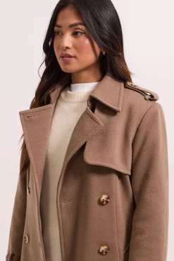 Dorothy Perkins Manteau Long Petite avec Détails de Manchettes et Boutons<Femme Manteaux Et Vestes D’Automne|Vestes & Manteaux