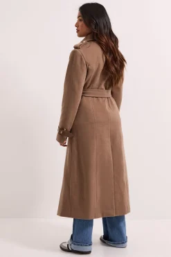 Dorothy Perkins Manteau Long Petite avec Détails de Manchettes et Boutons<Femme Manteaux Et Vestes D’Automne|Vestes & Manteaux