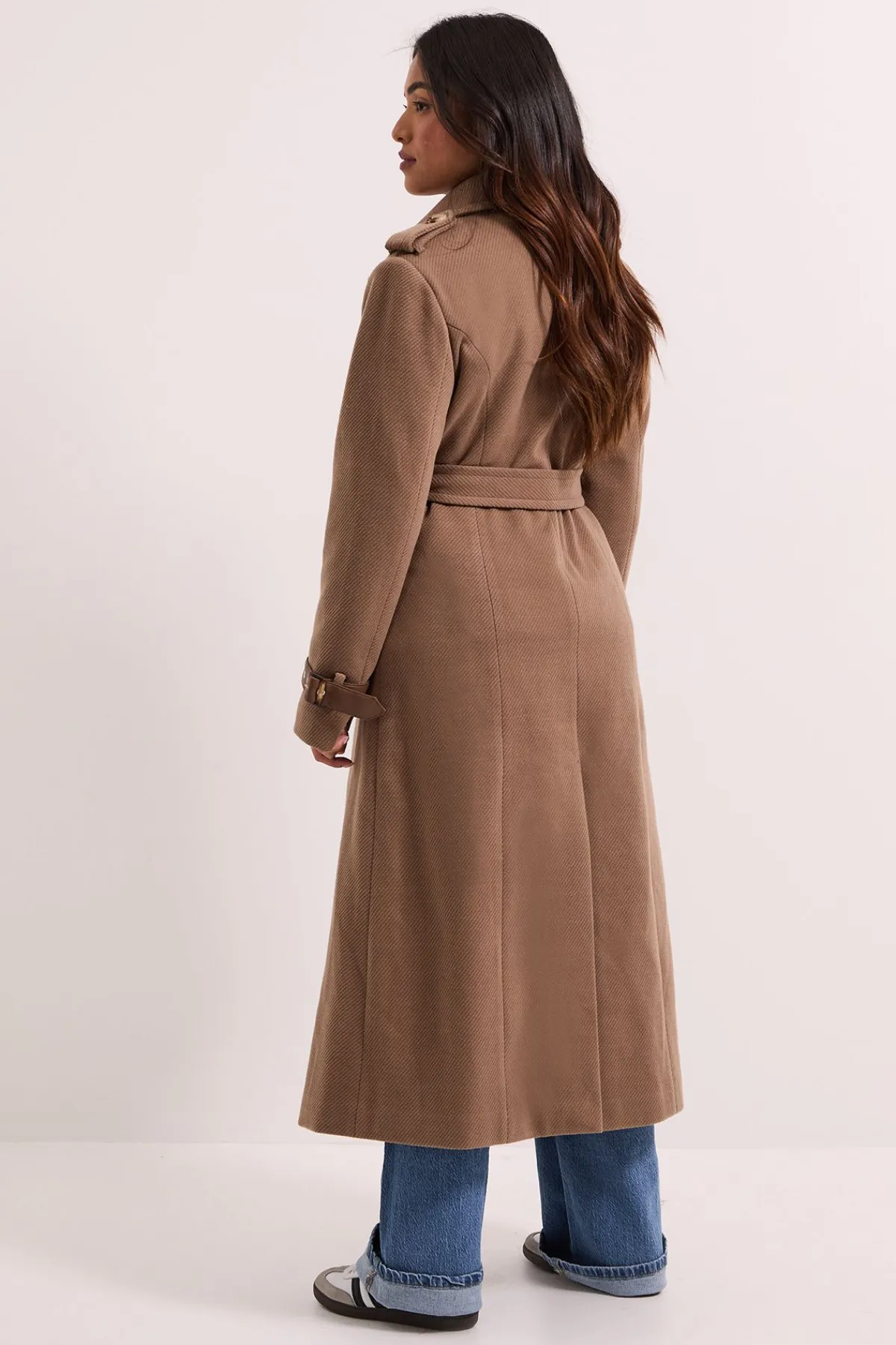 Dorothy Perkins Manteau Long Petite avec Détails de Manchettes et Boutons<Femme Manteaux Et Vestes D’Automne|Vestes & Manteaux