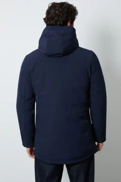 Manteau Matelassé Bleu Marine
