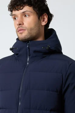 Manteau Matelassé Bleu Marine