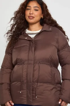 Manteau matelassé à capuche Plus