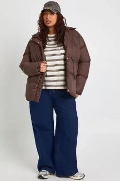 Manteau matelassé à capuche Plus