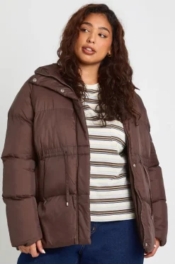 Manteau matelassé à capuche Plus