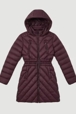 Manteau Matelassé en Duvet Véritable Compressible