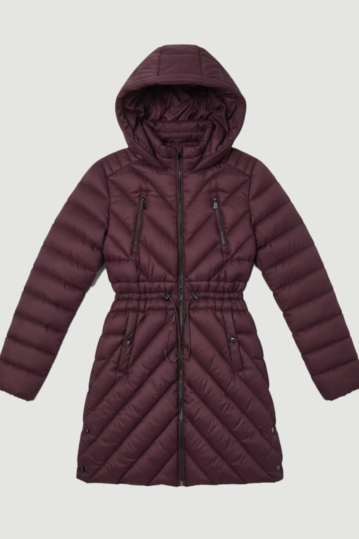 Manteau Matelassé en Duvet Véritable Compressible