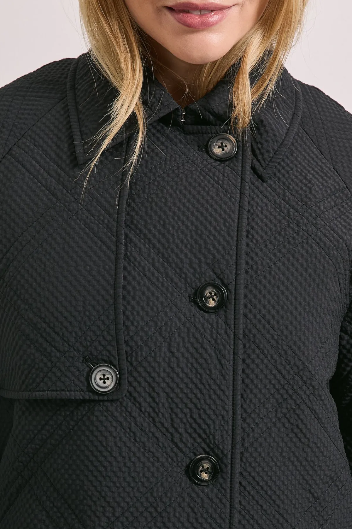 Dorothy Perkins Manteau Matelassé Mi-Long à Détail Col<Femme Vestes & Manteaux