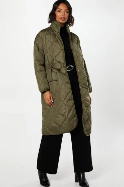Dorothy Perkins Manteau Matelassé à Taille Coulissée avec Rembourrage<Femme Manteaux Et Vestes D’Automne|Vestes & Manteaux