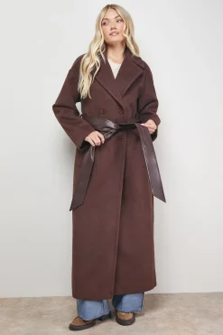 Manteau Maxi Ceinturé Décontracté