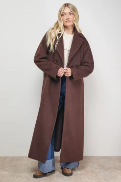 Manteau Maxi Ceinturé Décontracté