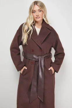Manteau Maxi Ceinturé Décontracté