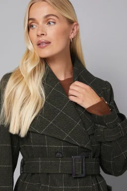 Manteau Maxi à Col Surdimensionné Petite