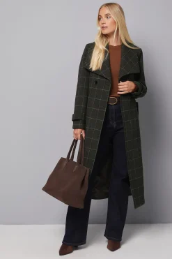 Manteau Maxi à Col Surdimensionné Petite