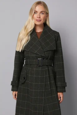 Manteau Maxi à Col Surdimensionné Petite