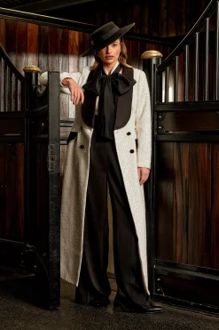 Coast Manteau Maxi en Tweed à Sequins Croisé Lisa Tan<Femme Vestes & Manteaux