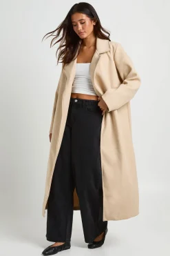 Manteau Maxi Oversize Effet Laine