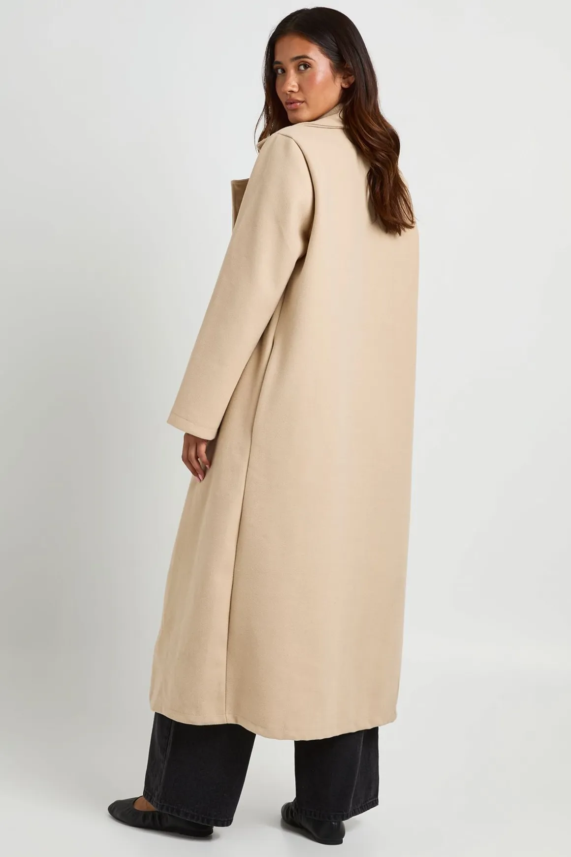 Manteau Maxi Oversize Effet Laine