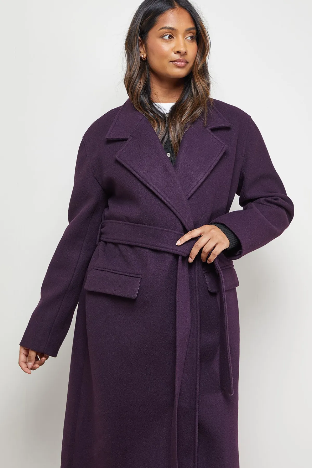 Oasis Manteau Midi avec Ceinture Nouée<Femme Manteaux Et Vestes D’Automne|Vestes & Manteaux