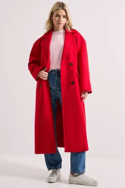 Manteau Midi Boutonné Décontracté