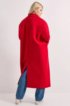 Manteau Midi Boutonné Décontracté