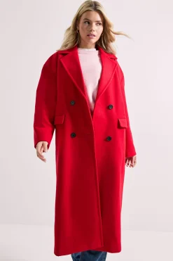Manteau Midi Boutonné Décontracté