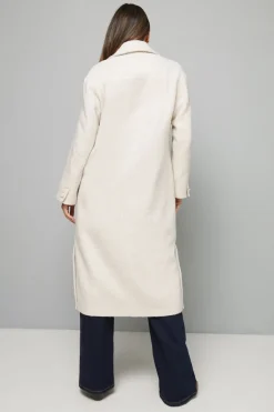 Wallis Manteau Midi Texturé à Simple Boutonnage<Femme Manteaux Et Vestes D’Automne|Vestes & Manteaux